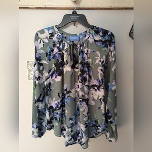 Vera Wang floral blouse
